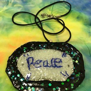 Reversible Exclusive Rare Unique Vintage One of a KInd Handmade Necklace